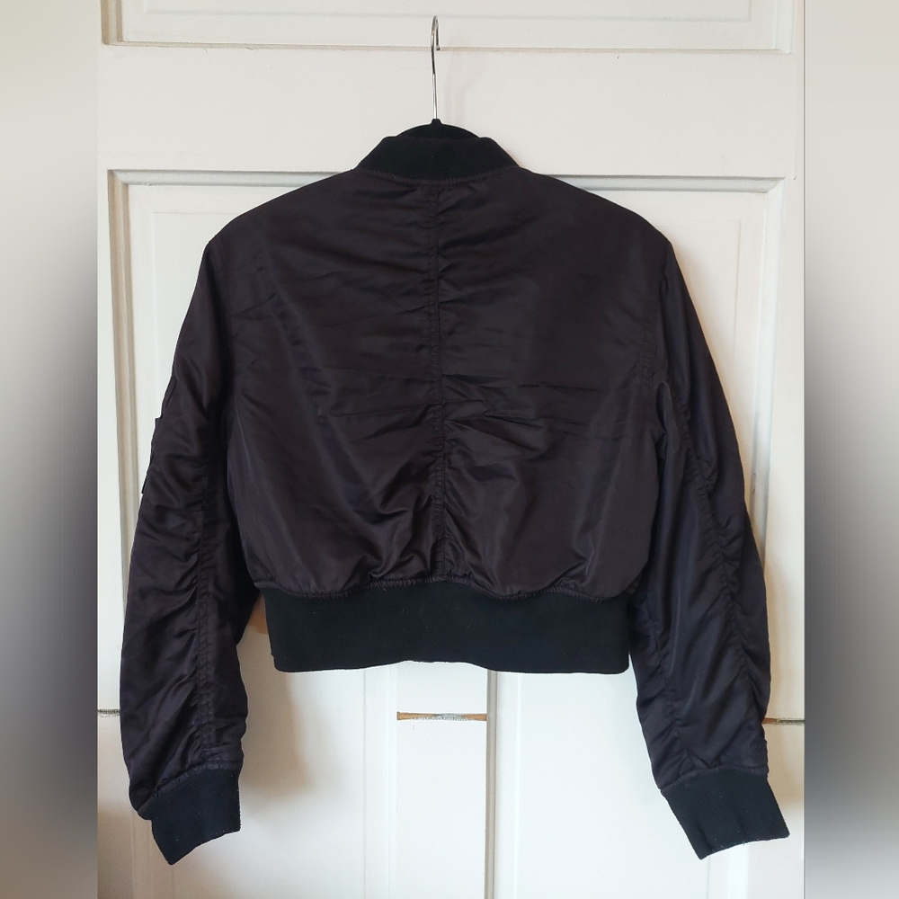 Crop Bomber Jacket - Picture 2 of 3